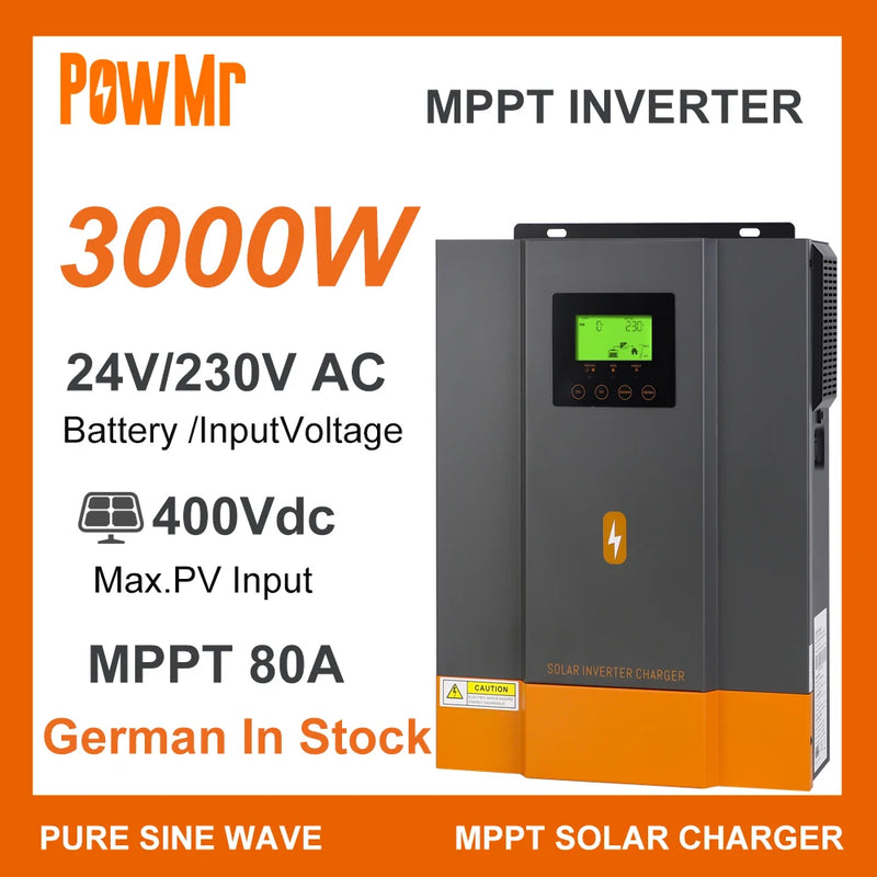 MPPT 80A Solar Charger 3000W Inverter