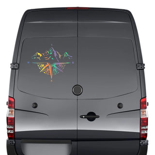Mountain Compass Vinyl Sticker