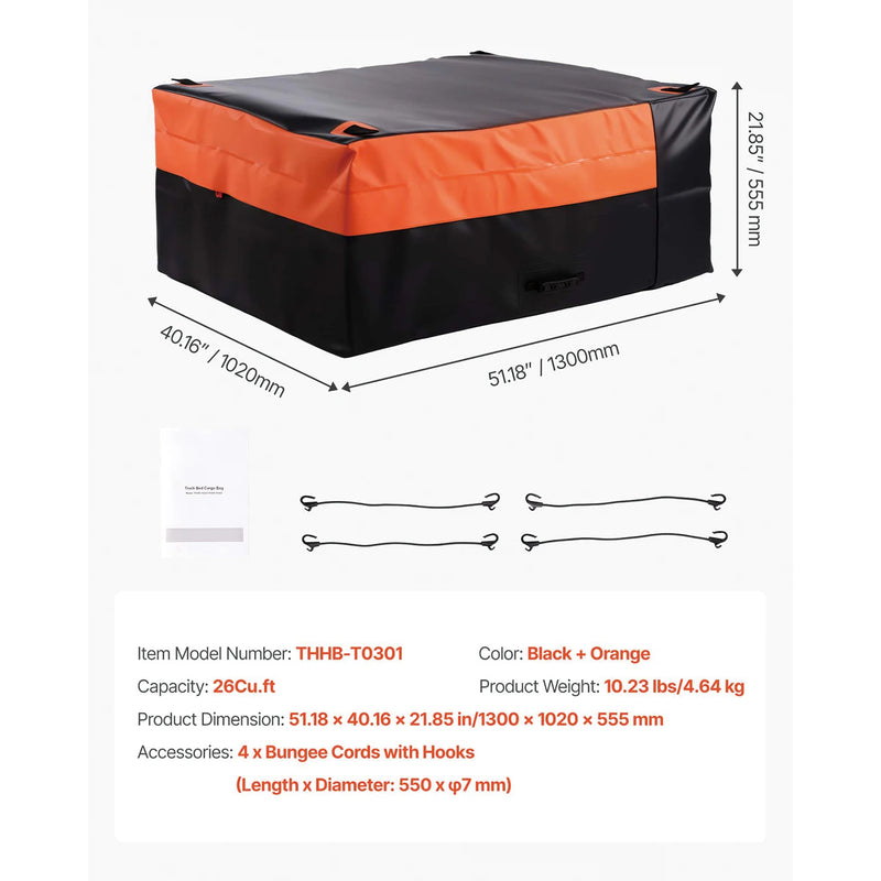 Heavy Duty Hitch Cargo Carrier Bag - Waterproof