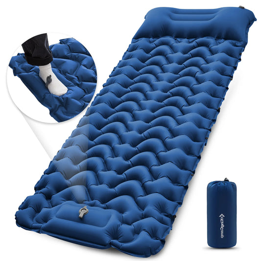 Camp Self Inflating Sleeping Pad, Built-in Foot Pump