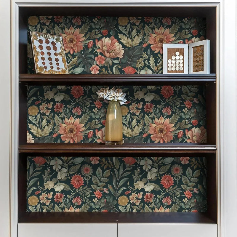 Vintage Floral Peel and Stick Wallpaper