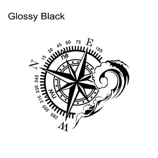 Ocean Compass Vinyl Stickers