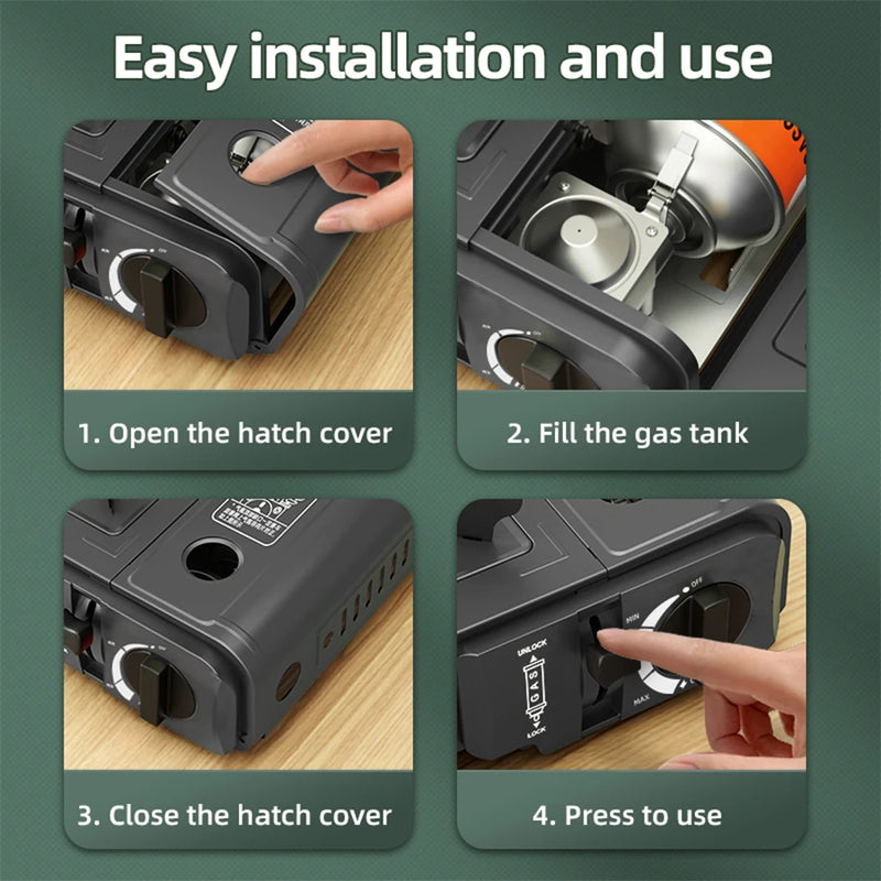 Cassette Outdoor Gas Stove, 2900W