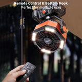 Portable Camping Fan with LED Lantern