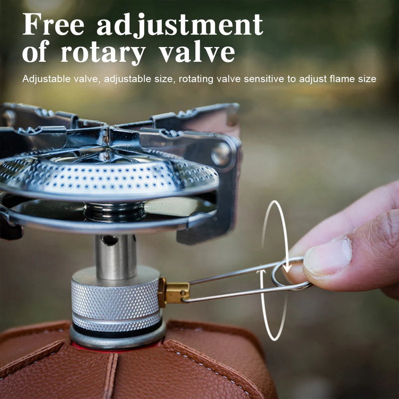 Outdoor Camping Gas Stove with Storage Bag