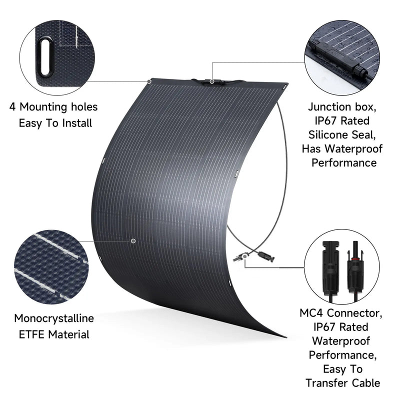 200W/100W Flexible Solar Panel