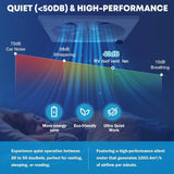 14" RV Vent Fan 10 Speed Reversible
: 12V Super Quiet RV Roof Vent Fan for Camper Trailer Bathroom