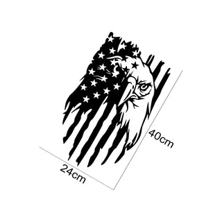 American Bald Eagle Flag Tailgate Decal