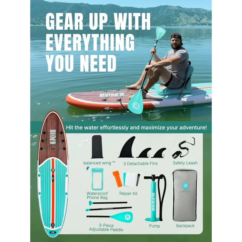 Inflatable Stand Up Paddle Board 10’6’’ x 33' x 6"