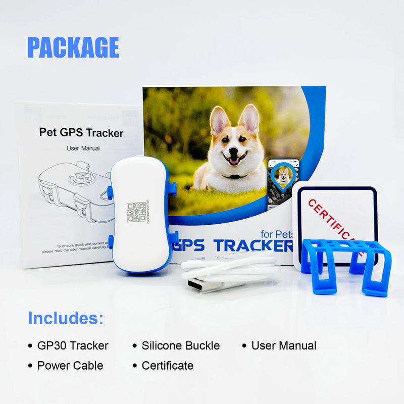 GPS Waterproof Tracker for Pets - Smart Locator with App