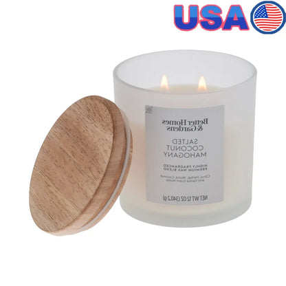 Salted Coconut Mahogany Scented Candle