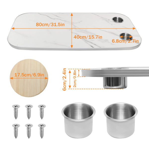 31.5x15.7 Inch RV Tabletop Replacement