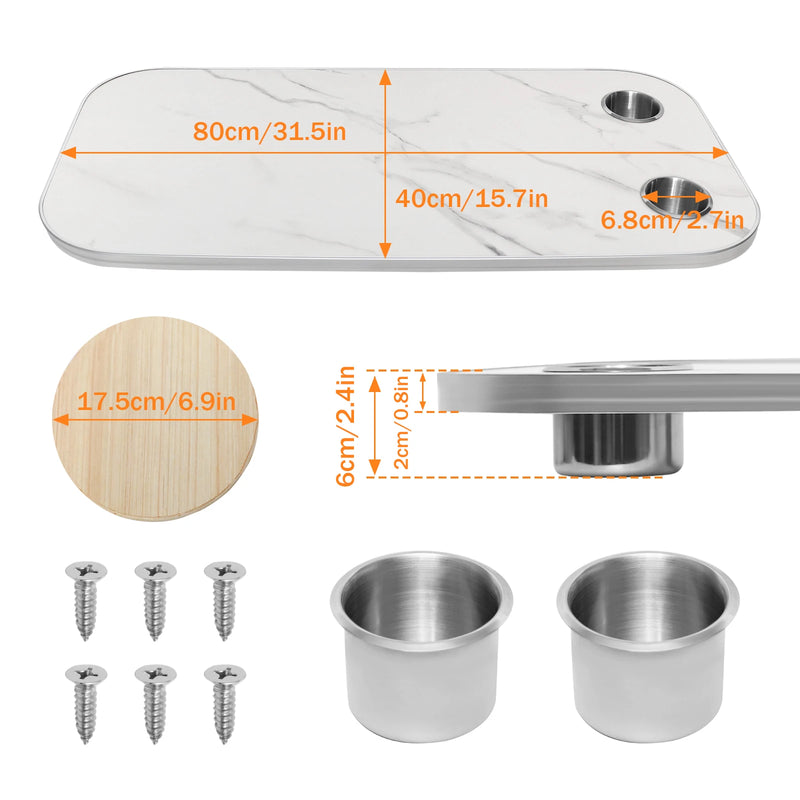 31.5x15.7 Inch RV Tabletop Replacement