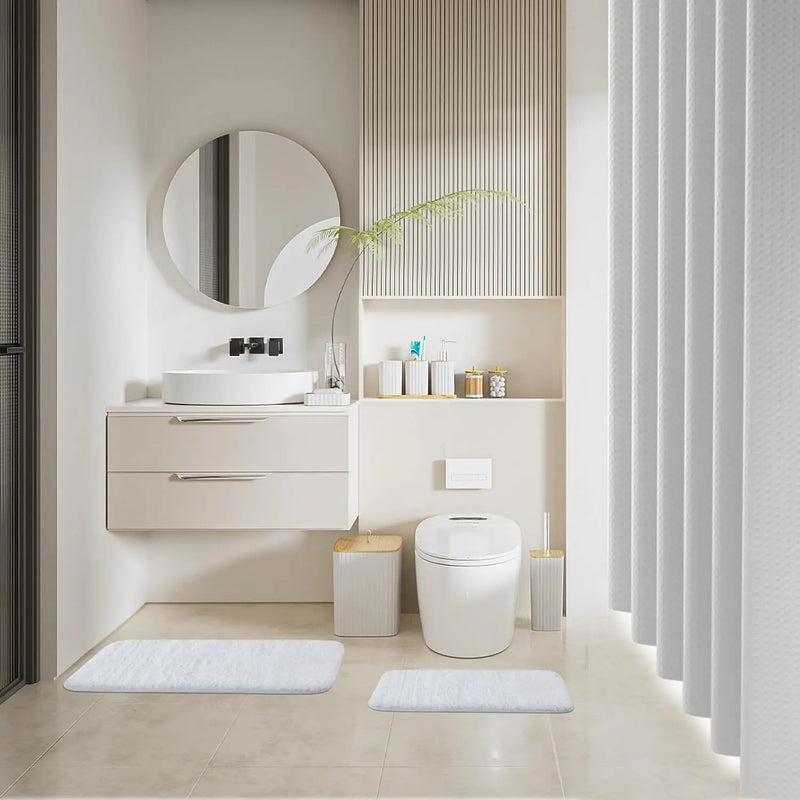 24PCS White Bathroom Set