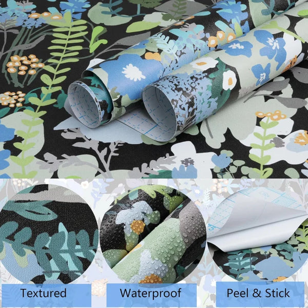 Vintage Flower Peel and Stick Wallpaper