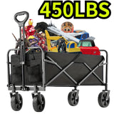 Large Capacity Portable, Foldable Cart on Wheels