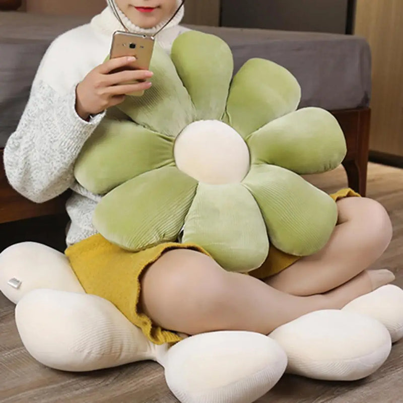 Flower Shaped Plush Pillow