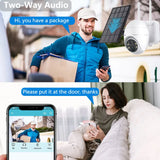 Camera 4G SIM Card 5MP Solar Panel Outdoor Monitoring