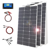 12V Flexible Waterproof Solar Panel Kit with Controller