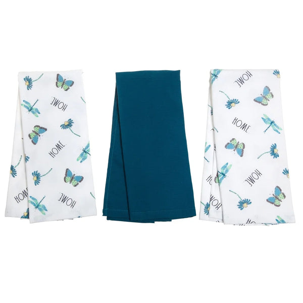 3 Pack Kitchen Towels, 100% Cotton