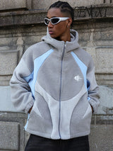 New Autumn/Winter Men's Fleece-Lined Hooded Jacket