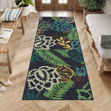 2x6ft Modern Floral Kitchen, Hallway Rug