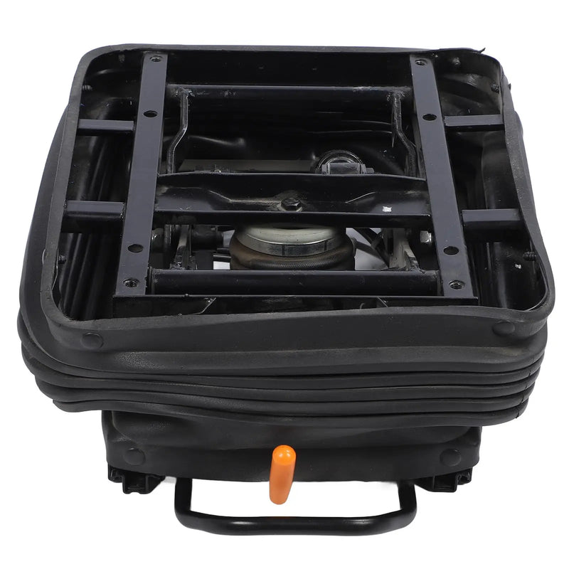 Air seat shock absorber base with dust cover
