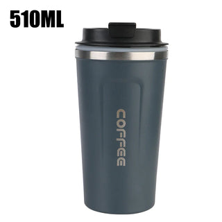 Travel Thermo Cafe Coffee Mug - Stainless Steel