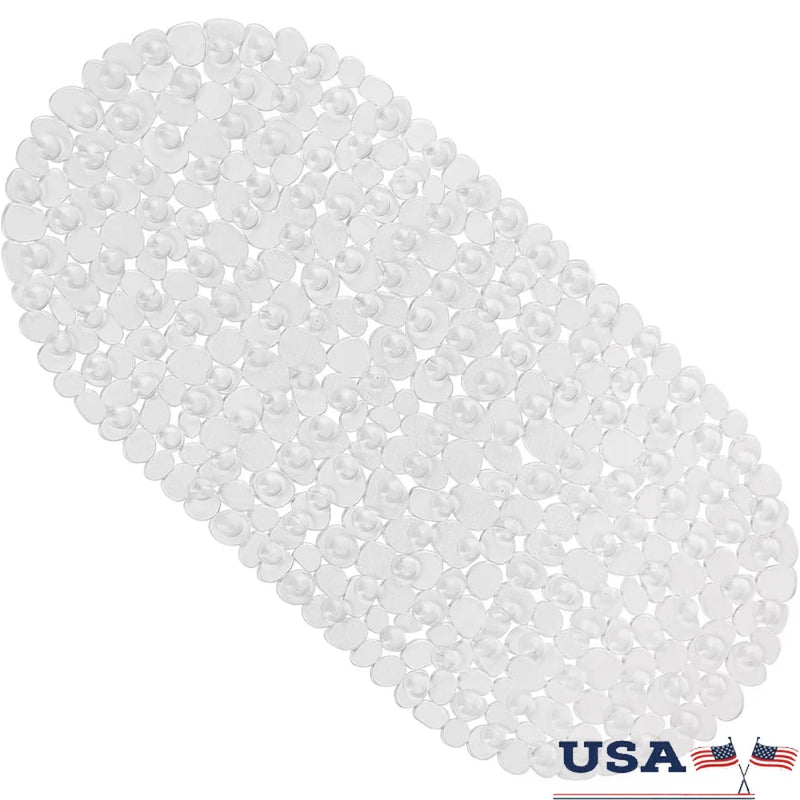 Non-Slip Pebbles Bath Mat with Suction Cups
