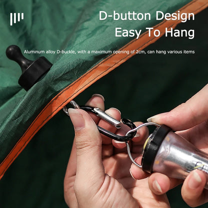 Strong Multipurpose Magnet Hooks with Hanging Carabiners