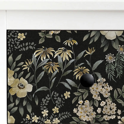 Black Pearson Floral Peel and Stick Wallpaper 30.75 Sq. ft, 1 count