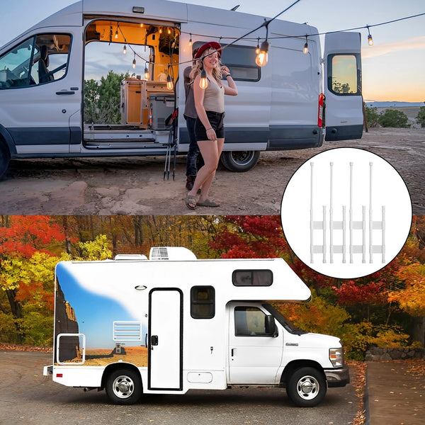 4Pcs RV Refrigerator Adjustable Tension Stabilizer Bars -15.8in to 27.6in