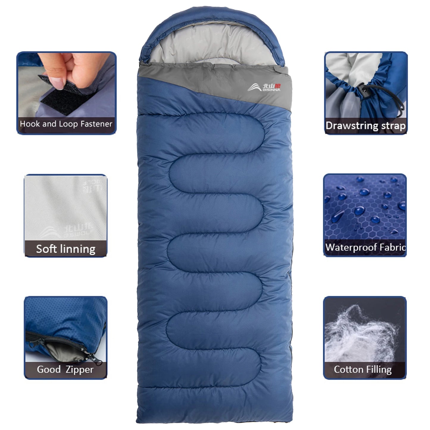 Camp Sleeping Bag Ultralight, Waterproof