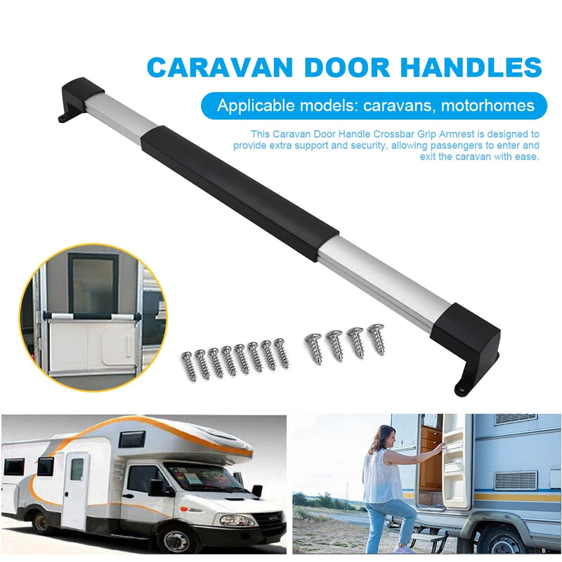 RV Screen Door Grab Bar - Adjustable From 21 5/8inch to 28 5/8inch