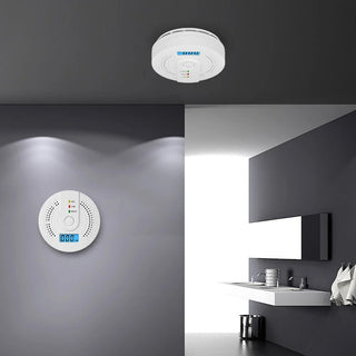 Portable CO Detector with LED Indicator, Warning Alarm Senso - Battery Powered