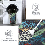 2x6ft Modern Floral Kitchen, Hallway Rug