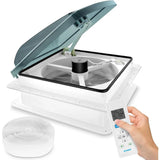 14" RV Vent Fan 10 Speed Reversible
: 12V Super Quiet RV Roof Vent Fan for Camper Trailer Bathroom