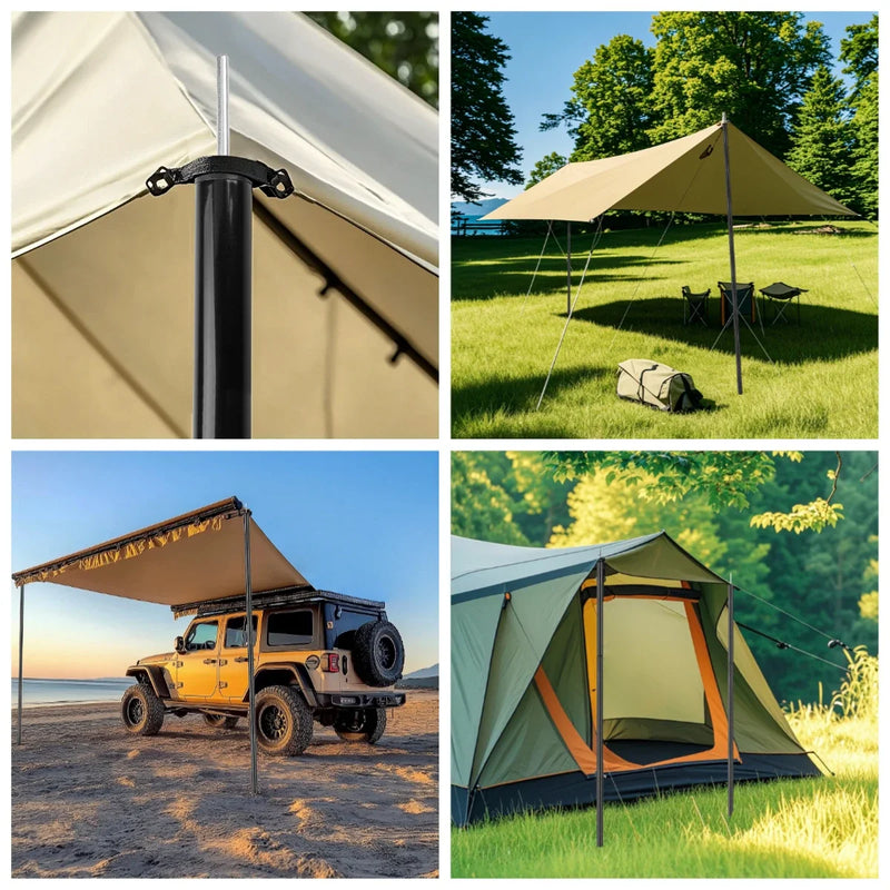 Set of 2 Telescoping Tarp Poles