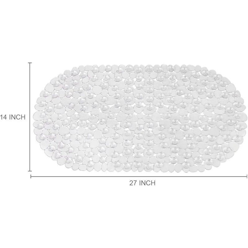Non-Slip Pebbles Bath Mat with Suction Cups