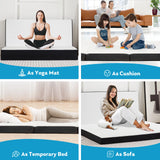 Three-Fold Portable Floor Bed