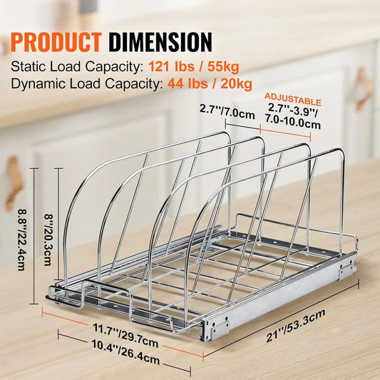 Expandable Pull Out Under Cabinet Organizer/Rack
