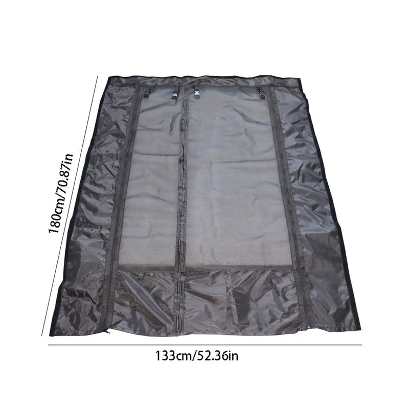 Magnetic Caravan Door Curtain with Zipper