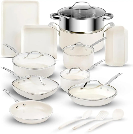 20 Pcs Nonstick Pots and Pans