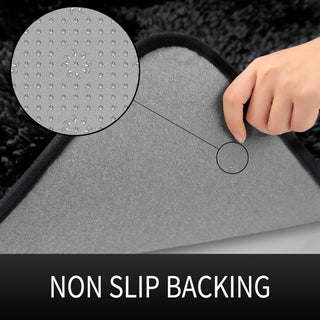 Luxury Shaggy Extra Thick Bathroom Rugs - 2 Piece Set