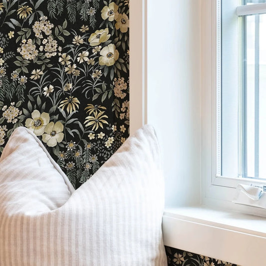 Peel and Stick Floral Wallpaper