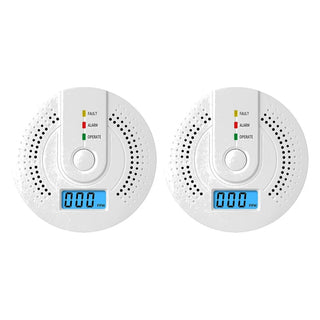 Portable CO Detector with LED Indicator, Warning Alarm Senso - Battery Powered