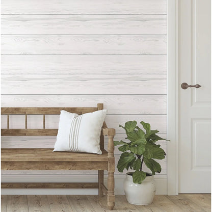 Gray Shiplap Peel and Stick Wallpaper