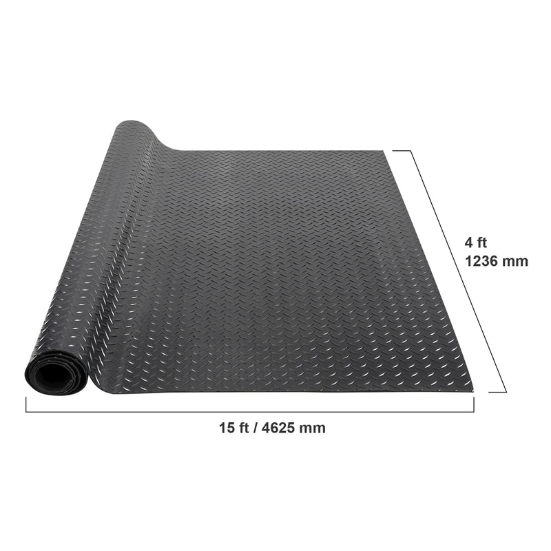 Diamond-Plate Rubber Flooring Roll