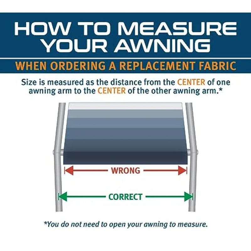 8' Heavy Duty RV Awning Fabric Replacement