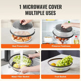 2PCS Microwave Splatter Cover 10.4-Inch